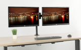 Item Number: 641020645996 - VIVO Dual VESA Bracket Adapter, Horizontal Assembly Mount for 2 Monitor Screens up to 27 inches, MOUNT-VW02A