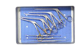 Item Number: BR82-14009 - Instrument Container with Perforated Lid, flat, unperforated bottom, silver, 12¼" x 7½" x 2½"